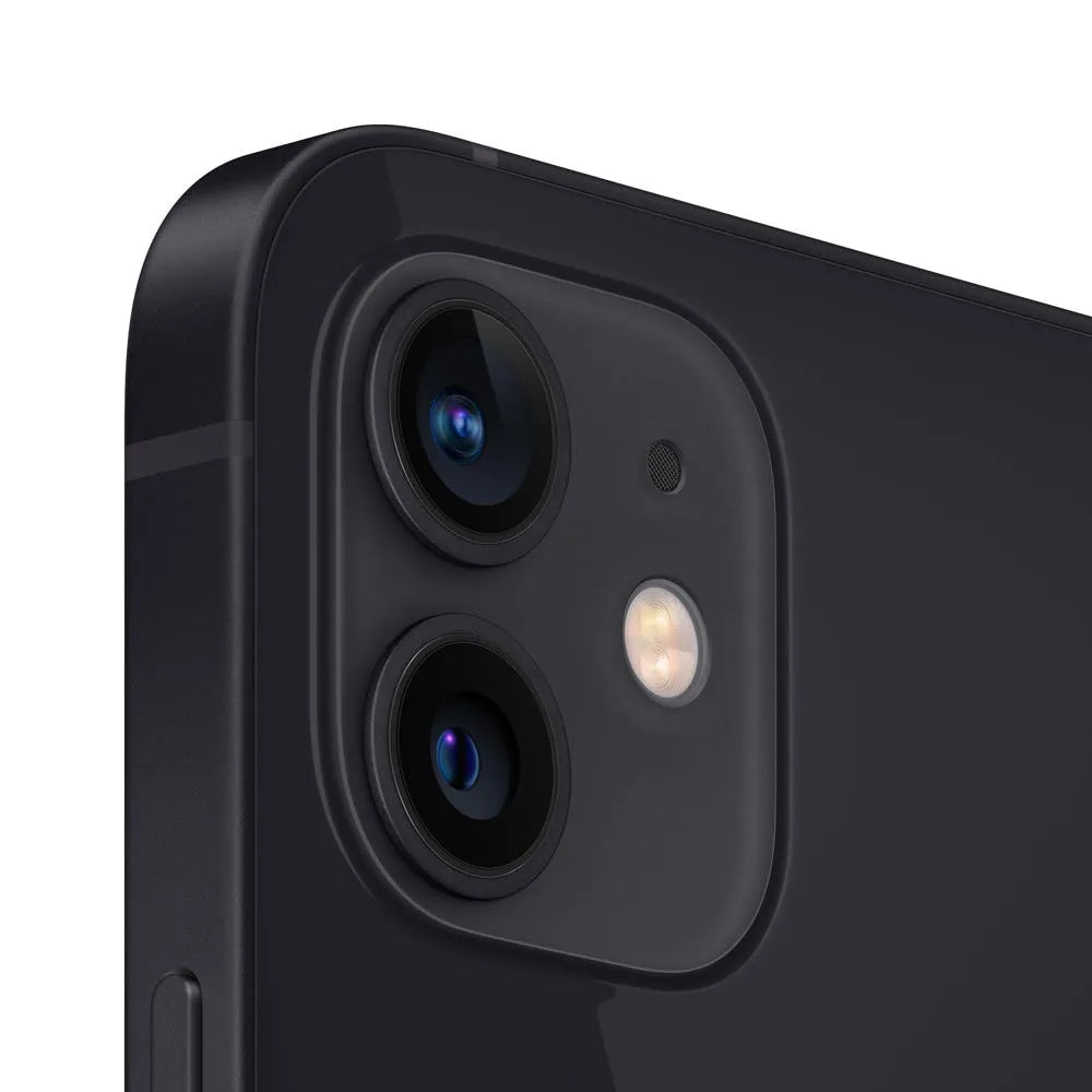 iPhone 12 semi nuevo color negro, vista trasera – Nixblix Peru #Color_Negro