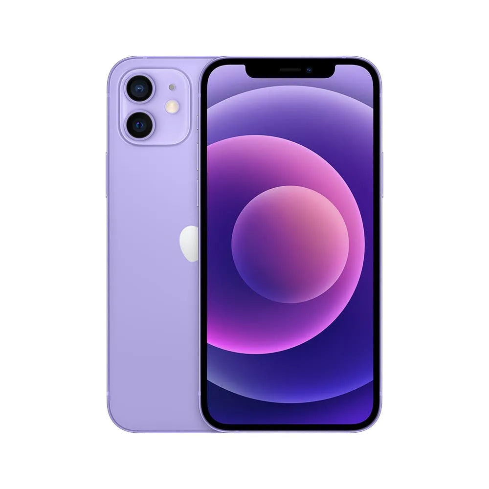 iPhone 12 semi nuevo color púrpura, vista frontal – Nixblix Perú #Color_Púrpura