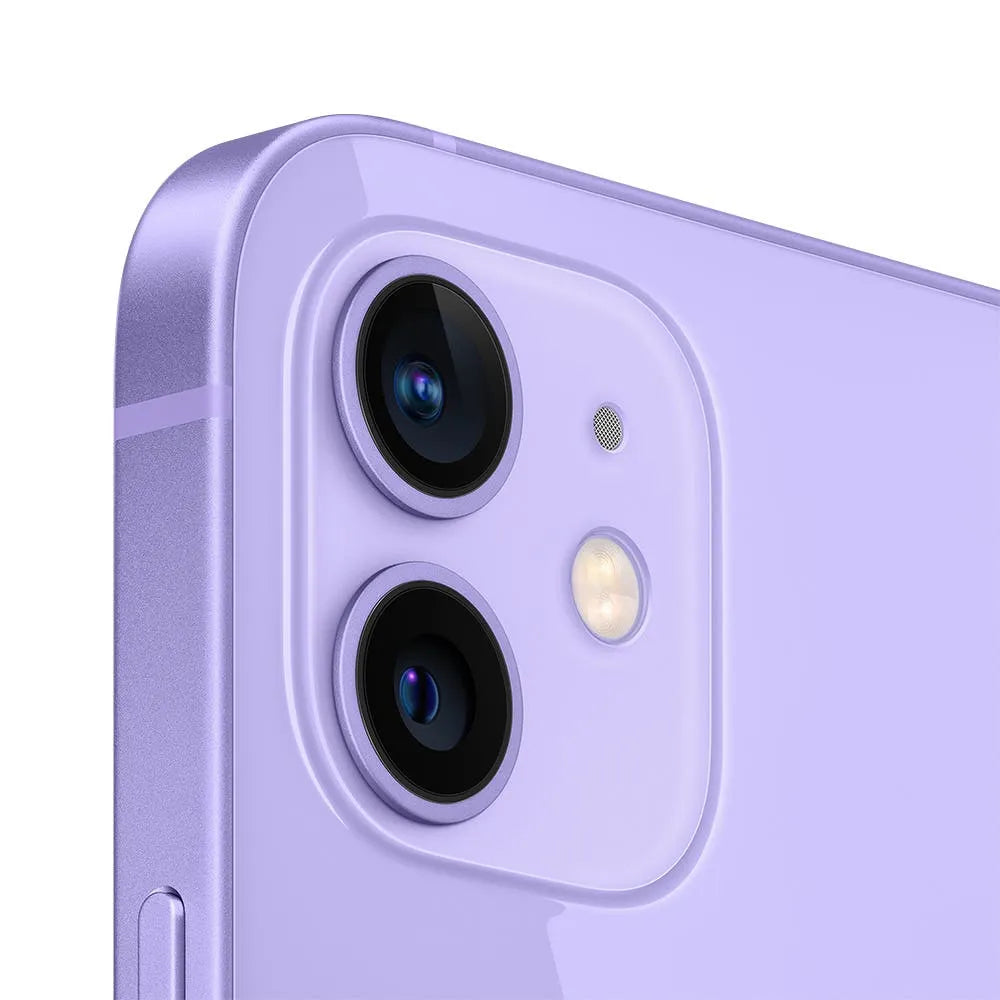 iPhone 12 semi nuevo color púrpura, vista trasera – Nixblix Peru #Color_Púrpura