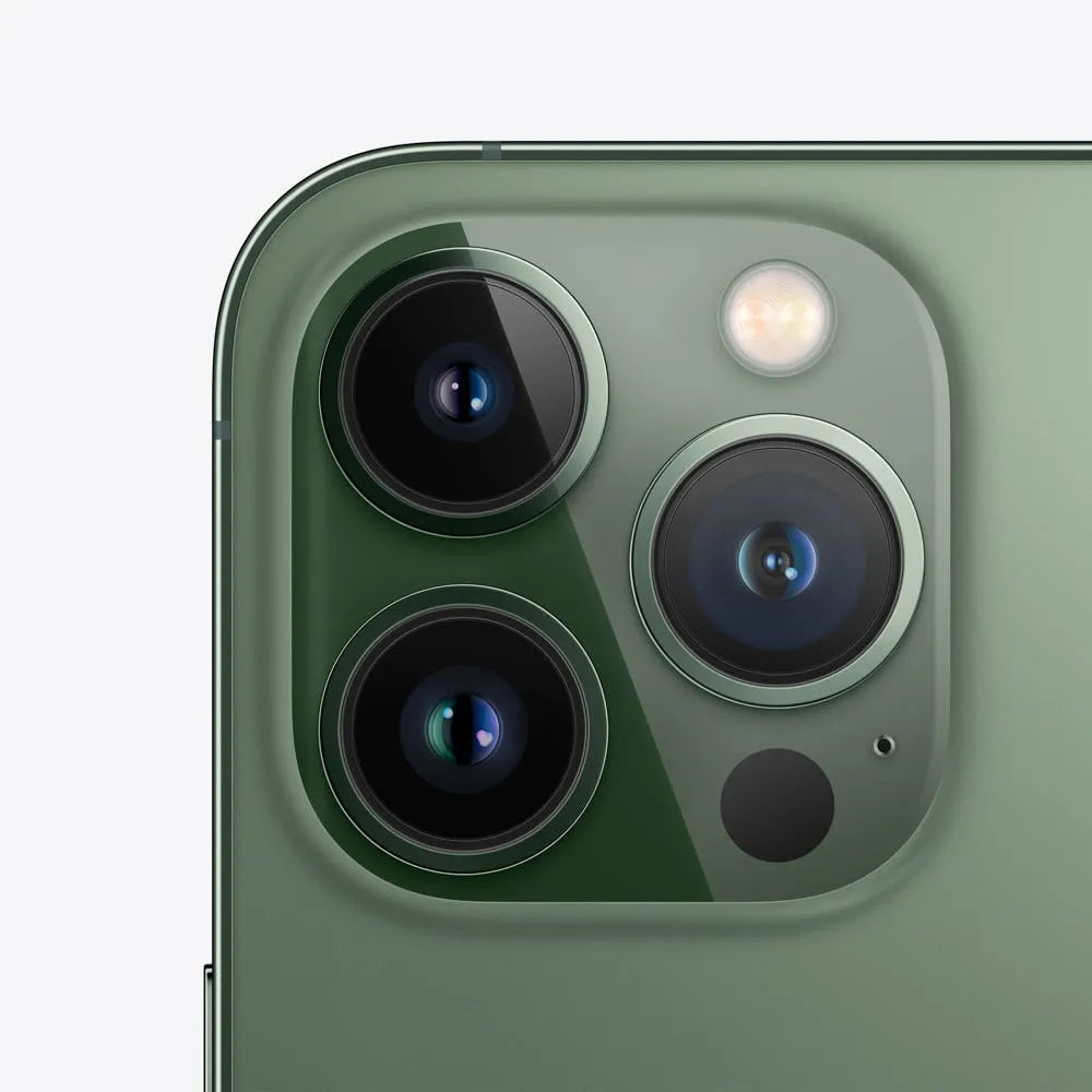 iPhone 13 Pro Max semi nuevo color verde alpino, vista camara trasera – Nixblix Peru #Color_Verde Alpino
