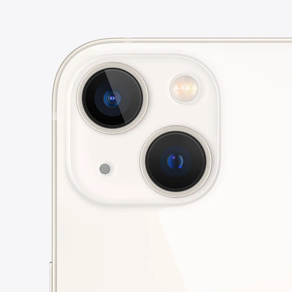 iPhone 13 semi nuevo color blanco estrella, vista camara trasera – Nixblix Peru #Color_Blanco Estrella