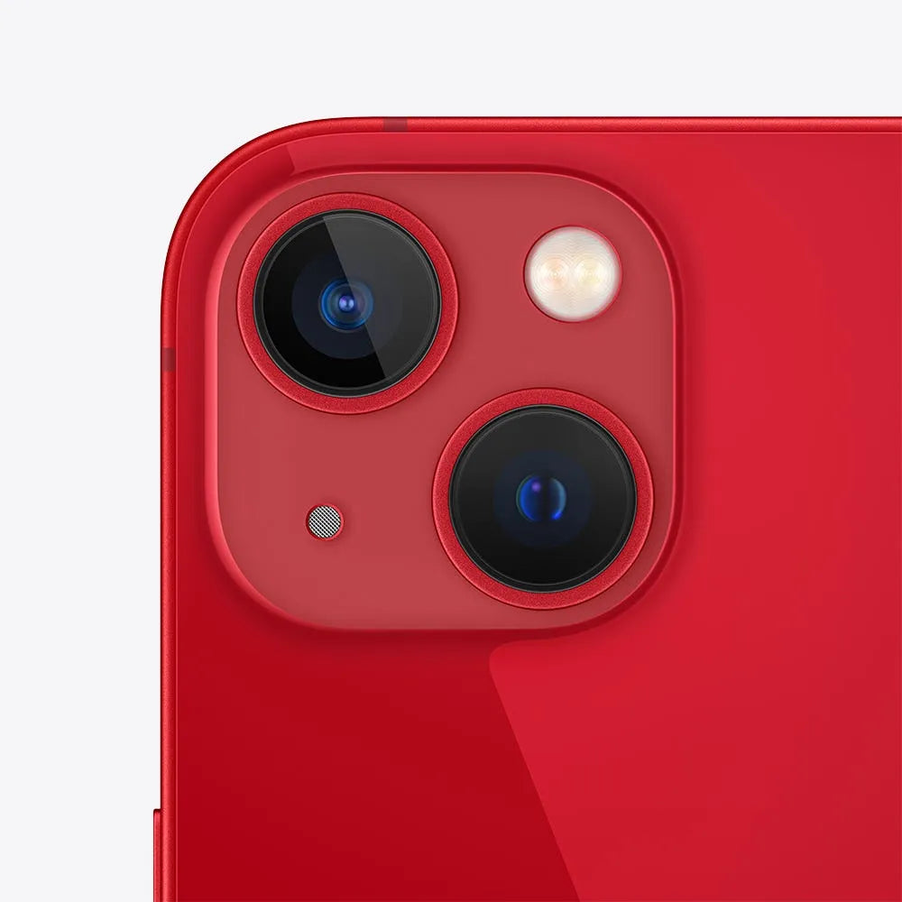 iPhone 13 semi nuevo color rojo, vista cámara trasera – Nixblix Peru #Color_Rojo