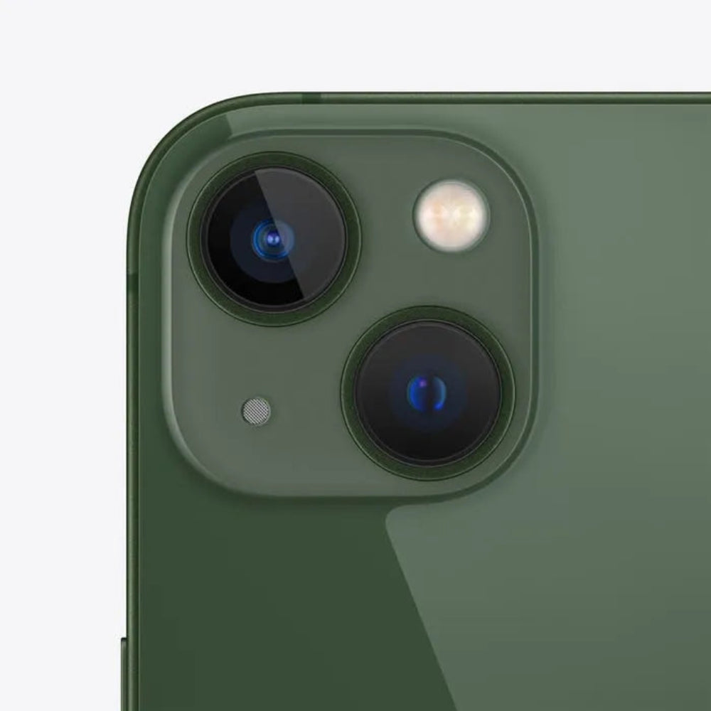 iPhone 13 semi nuevo color verde, vista cámara trasera – Nixblix Peru  #Color_Verde