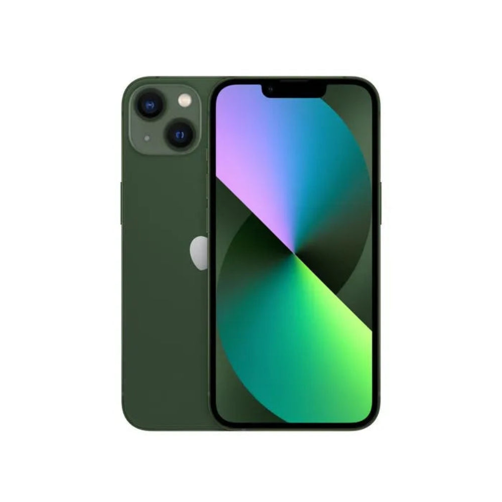 iPhone 13 semi nuevo color verde, vista frontal – Nixblix Peru #Color_Verde