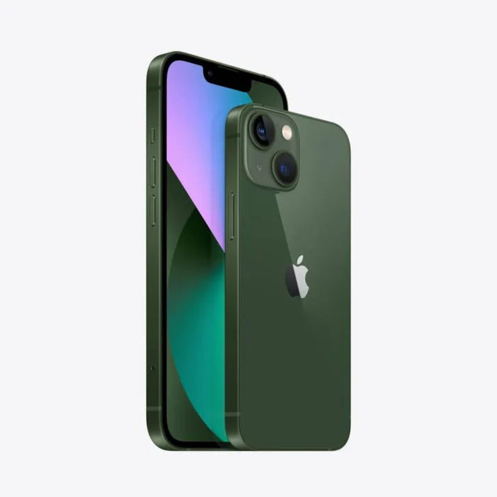 iPhone 13 semi nuevo color verde, vista lateral – Nixblix Peru #Color_Verde