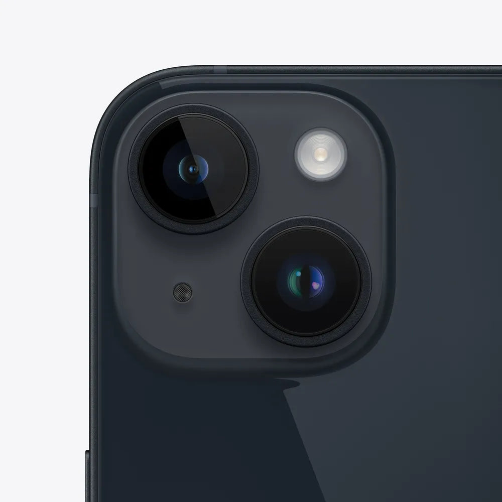 iPhone 14 Plus semi nuevo color medianoche, vista camara trasera – Nixblix Peru #Color_Medianoche