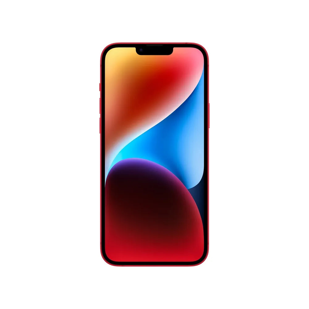 iPhone 14 Plus semi nuevo color rojo, vista pantalla frontal – Nixblix Peru #Color_Rojo