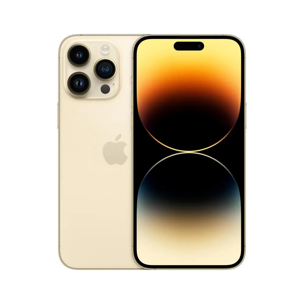 iPhone 14 Pro Max semi nuevo color Oro, vista frontal – Nixblix Peru #Color_Oro