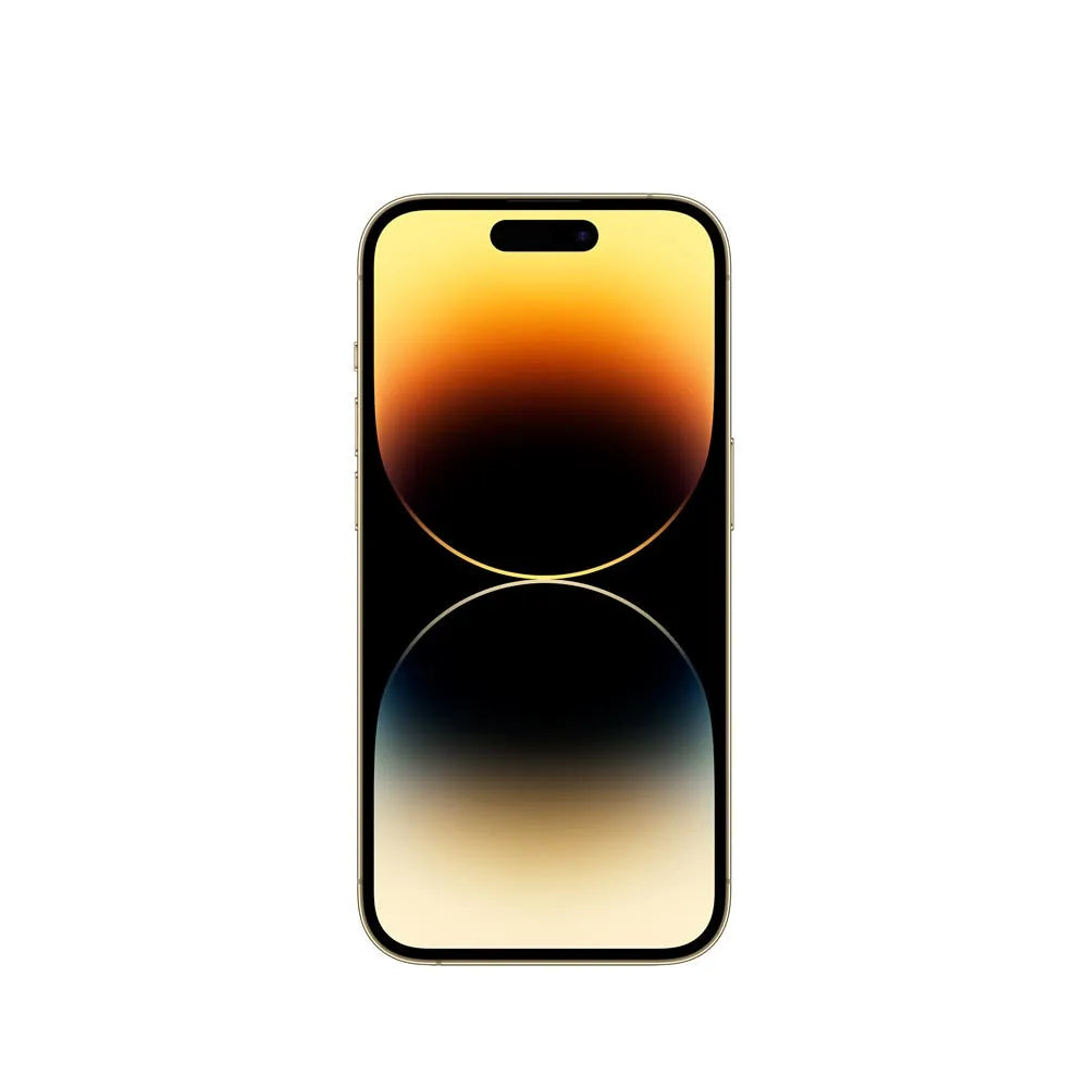 iPhone 14 Pro Max semi nuevo color Oro, vista pantalla frontal – Nixblix Peru #Color_Oro