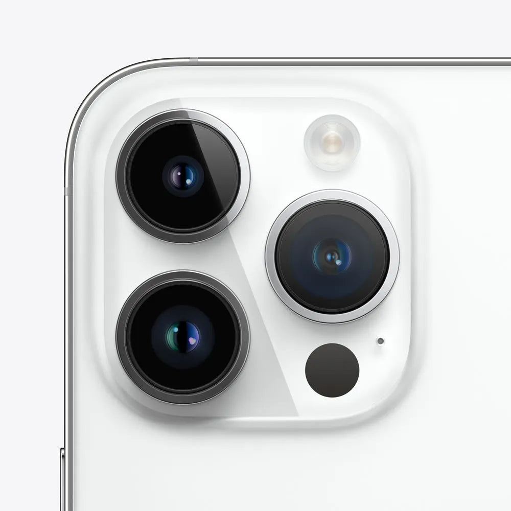 iPhone 14 Pro Max semi nuevo color Plata, vista cámara trasera – Nixblix Peru #Color_Plata