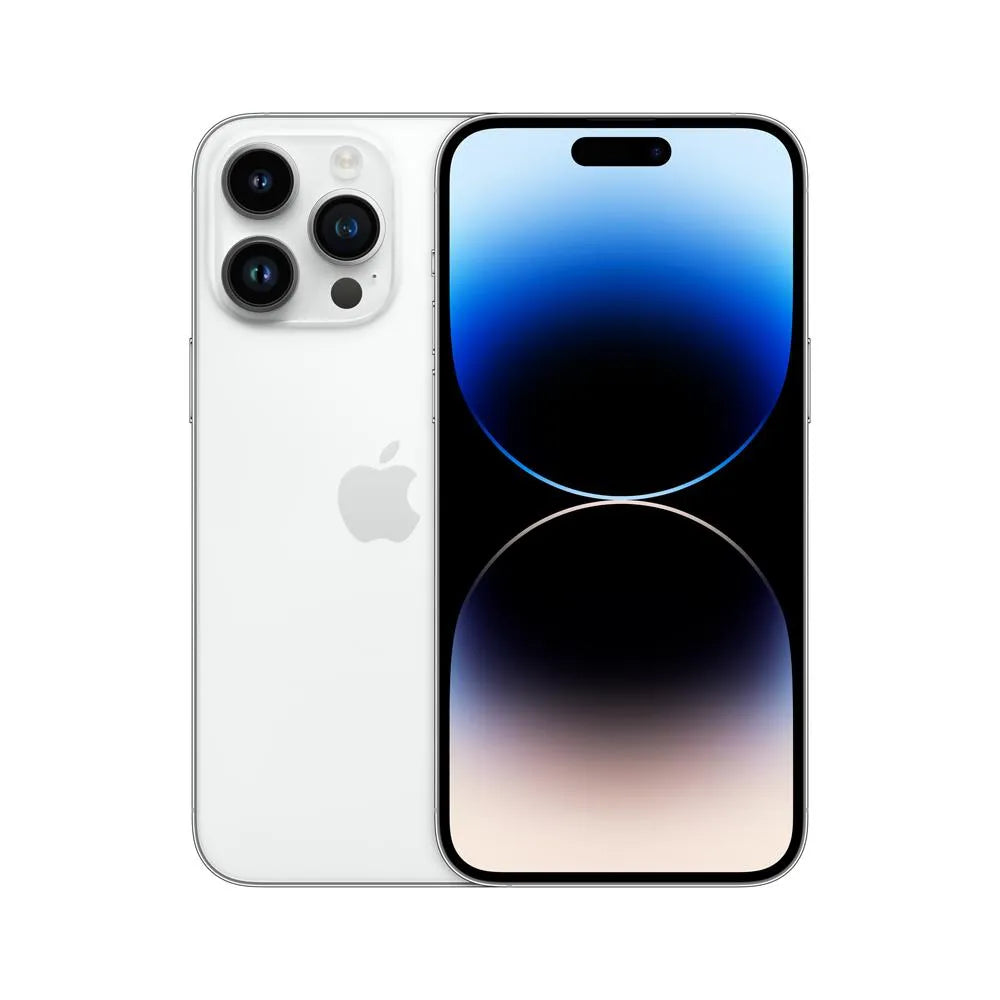 iPhone 14 Pro Max semi nuevo color Plata, vista frontal – Nixblix Peru #Color_Plata