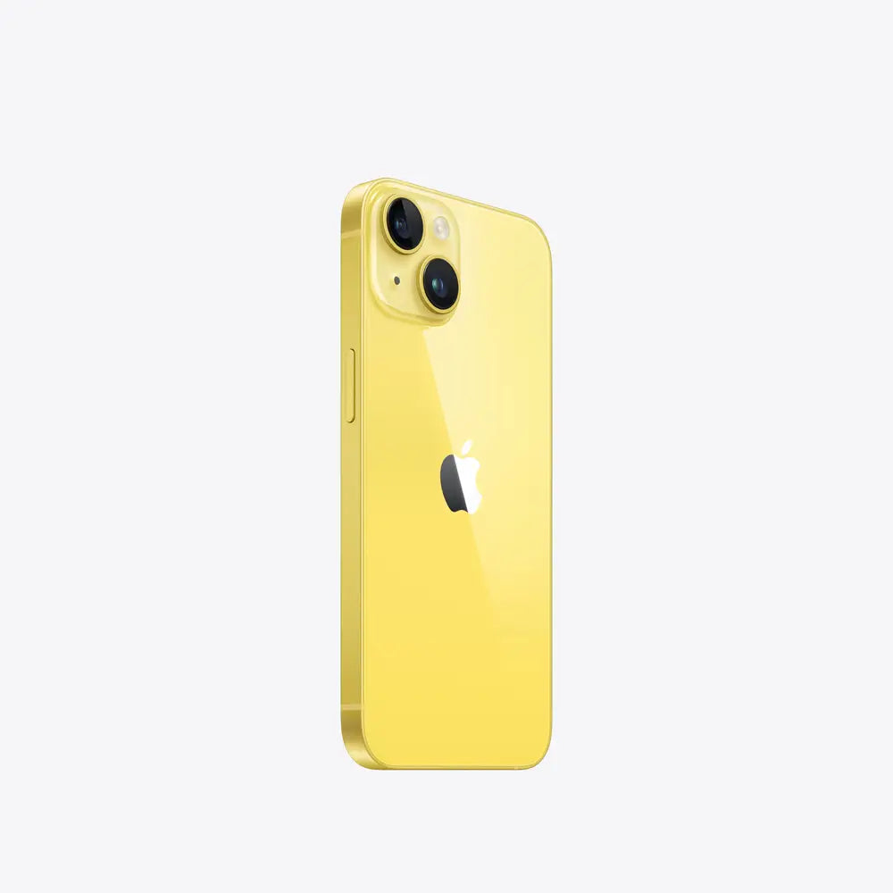 iPhone 14 semi nuevo color amarillo, vista lateral – Nixblix Peru #Color_Amarillo