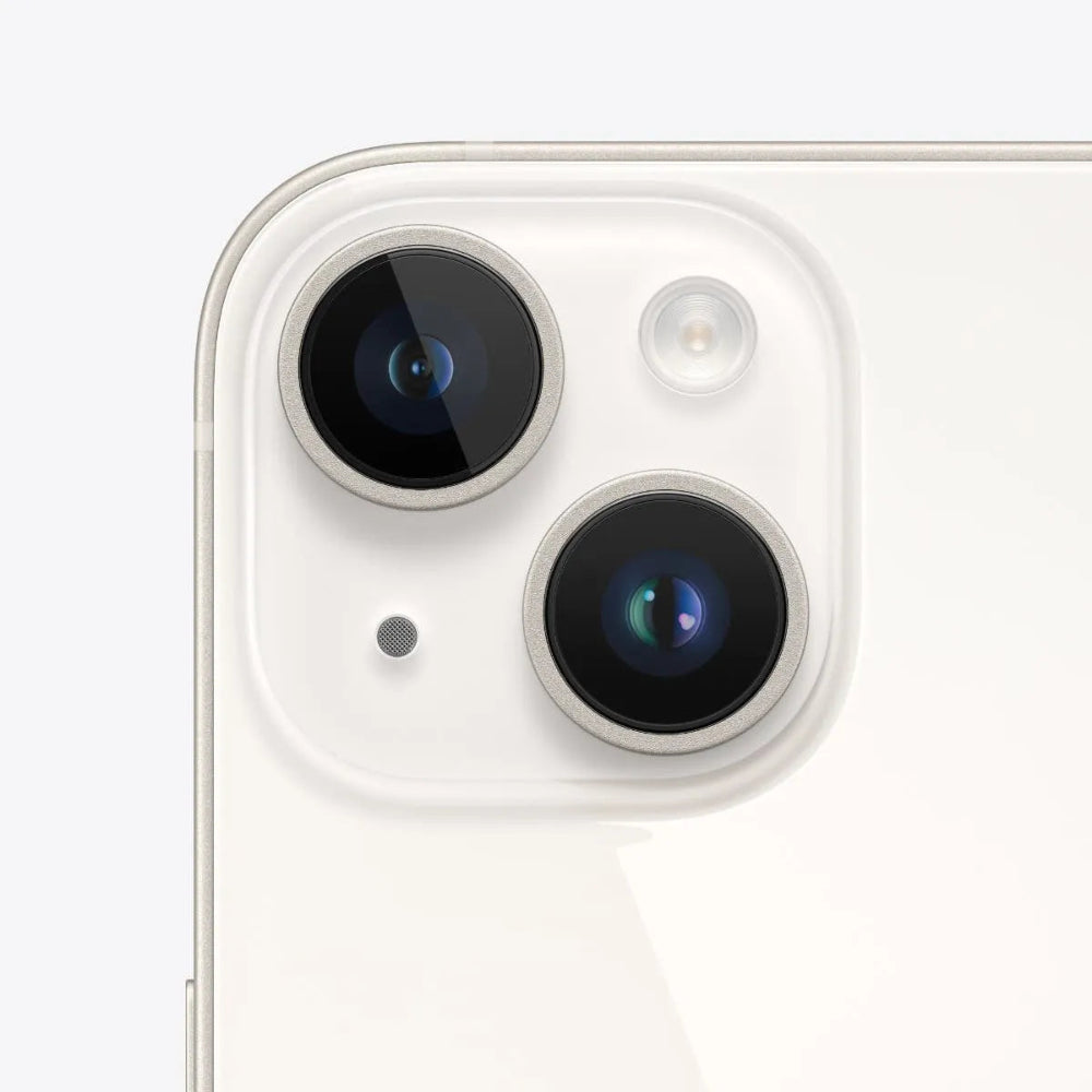 iPhone 14 semi nuevo color blanco, vista camara trasera – Nixblix Peru #Color_Blanco Estrella
