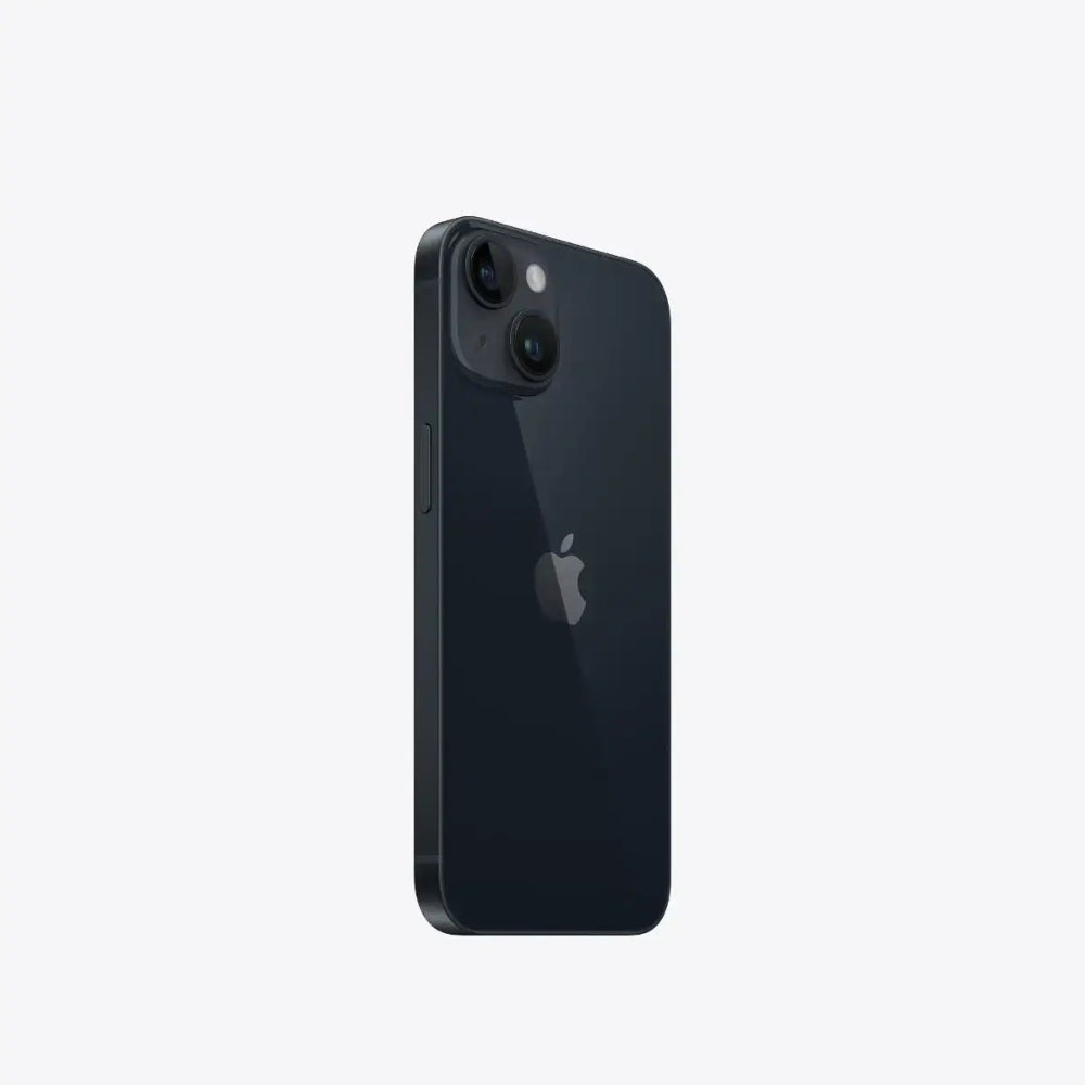 iPhone 14 semi nuevo color negro, vista lateral – Nixblix Peru #Color_Medianoche