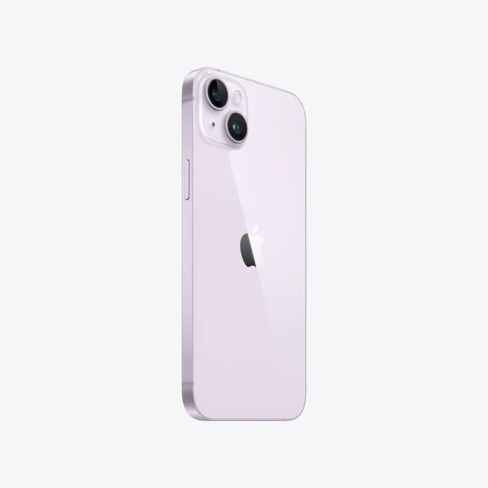 iPhone 14 semi nuevo color púrpura, vista lateral – Nixblix Peru #Color_Púrpura