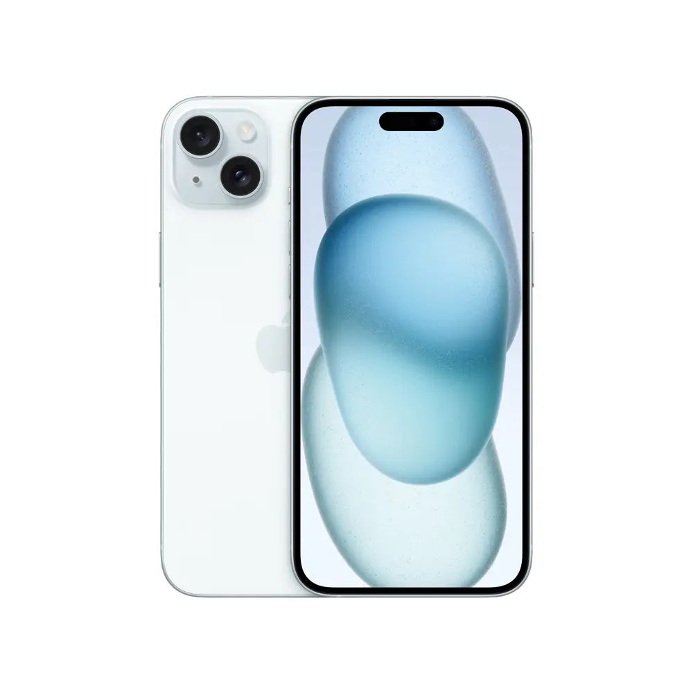 iPhone 15 Plus semi nuevo color azul, vista frontal – Nixblix Peru #Color_Azul