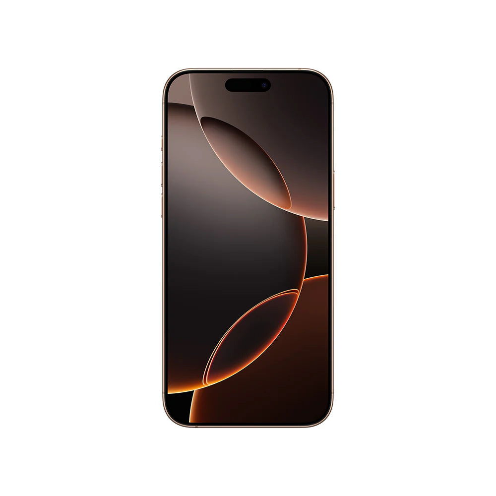 iPhone 15 Pro Max semi nuevo color titanio del desierto, vista pantalla frontal – Nixblix Peru #Color_Titanio del Desierto