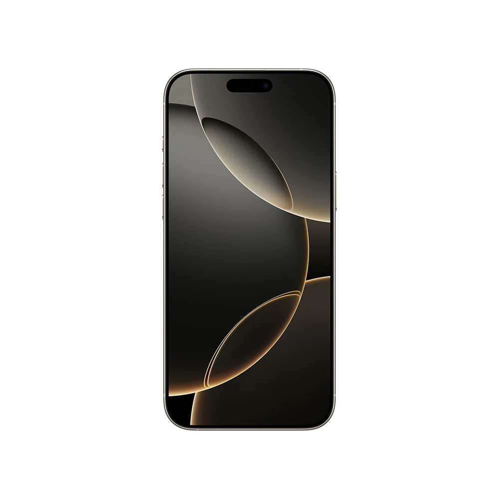 iPhone 15 Pro Max semi nuevo color titanio natural, vista pantalla frontal – Nixblix Peru #Color_Titanio Natural