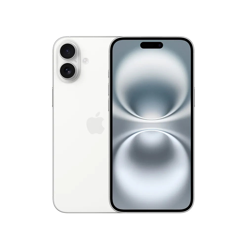 iPhone 16 Plus semi nuevo color blanco, vista frontal – Nixblix Peru #Color_Blanco