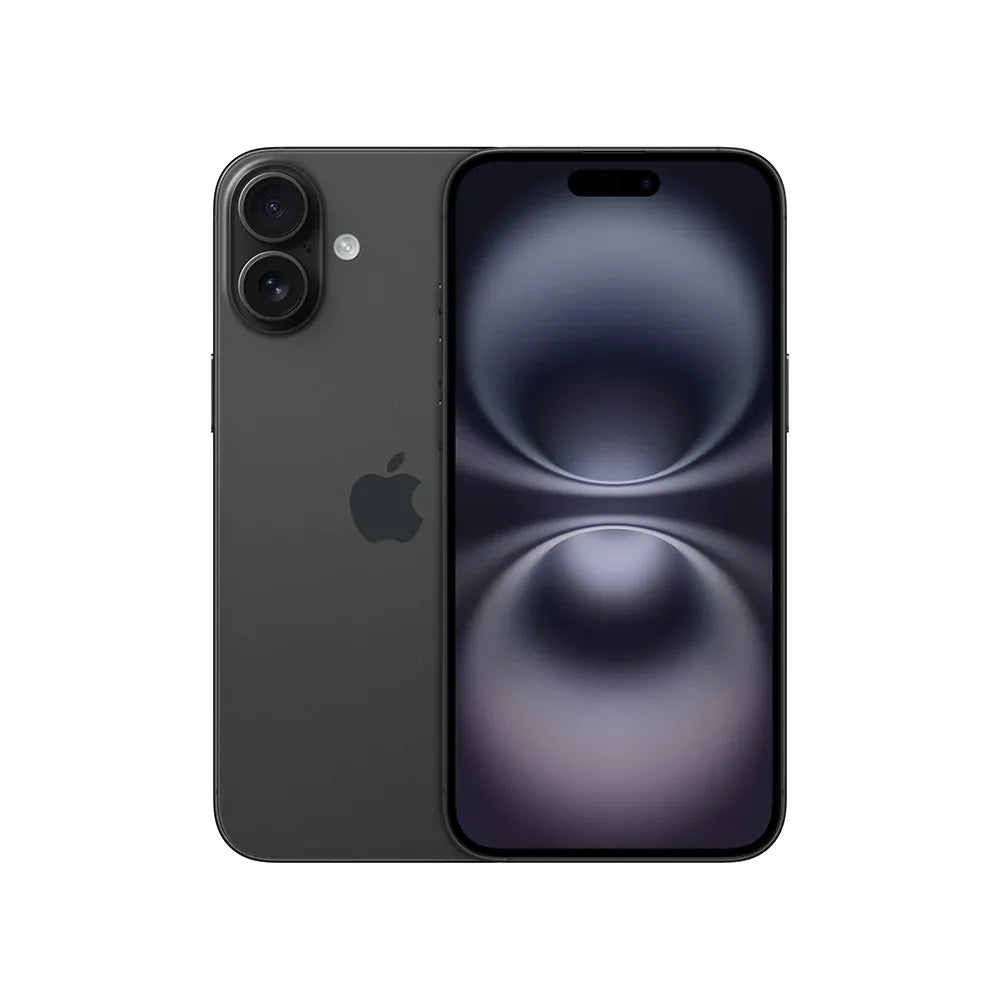 iPhone 16 Plus semi nuevo color negro, vista frontal – Nixblix Peru #Color_Negro
