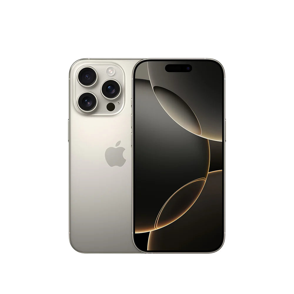 iPhone 16 Pro semi nuevo color titanio natural, vista frontal – Nixblix Peru #Color_Titanio Natural