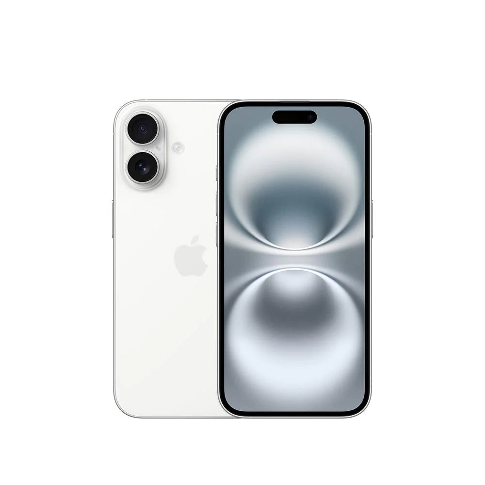 iPhone 16 semi nuevo color blanco, vista frontal – Nixblix Peru #Color_Blanco