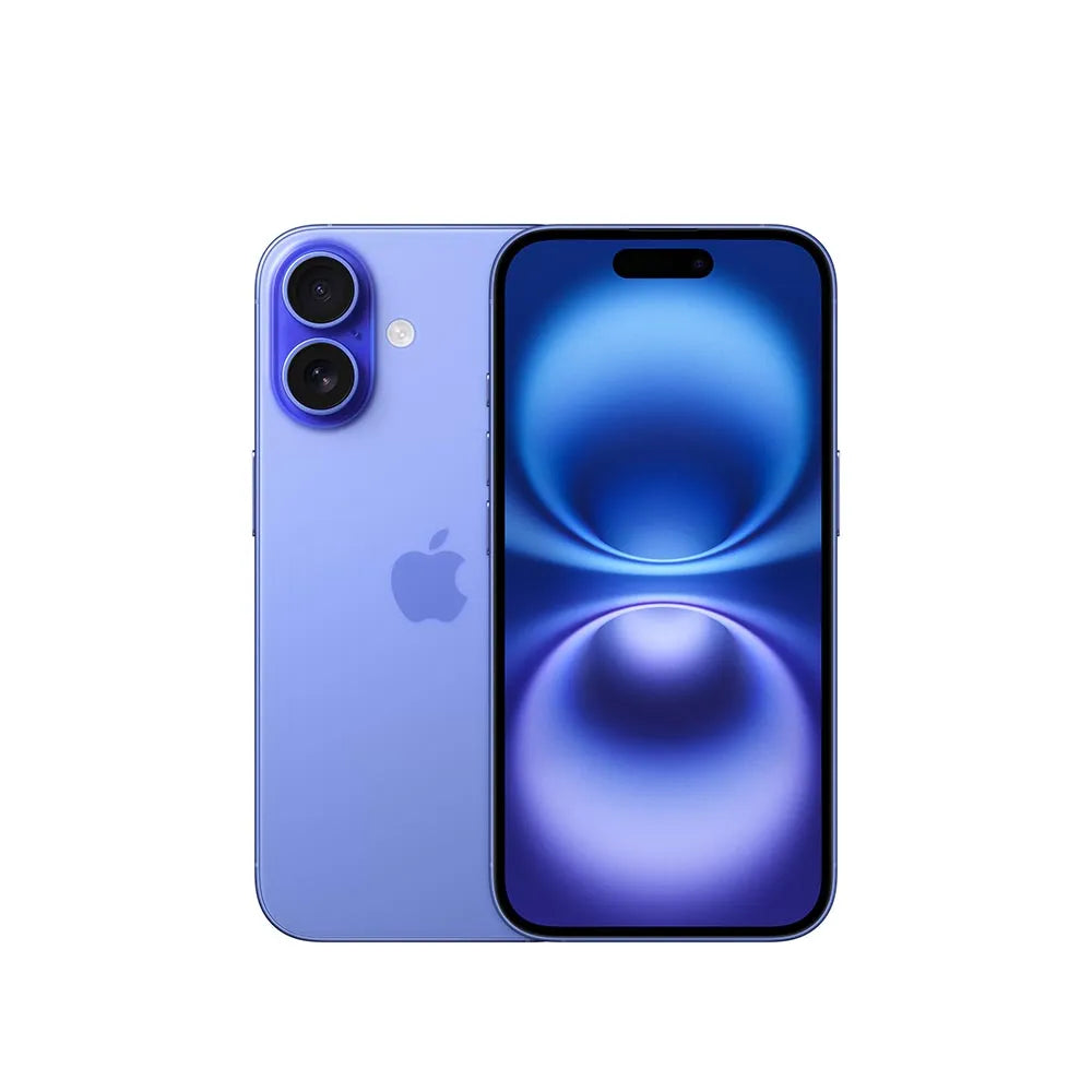 iPhone 16 semi nuevo color ultramarino, vista frontal – Nixblix Peru #Color_Ultramarino