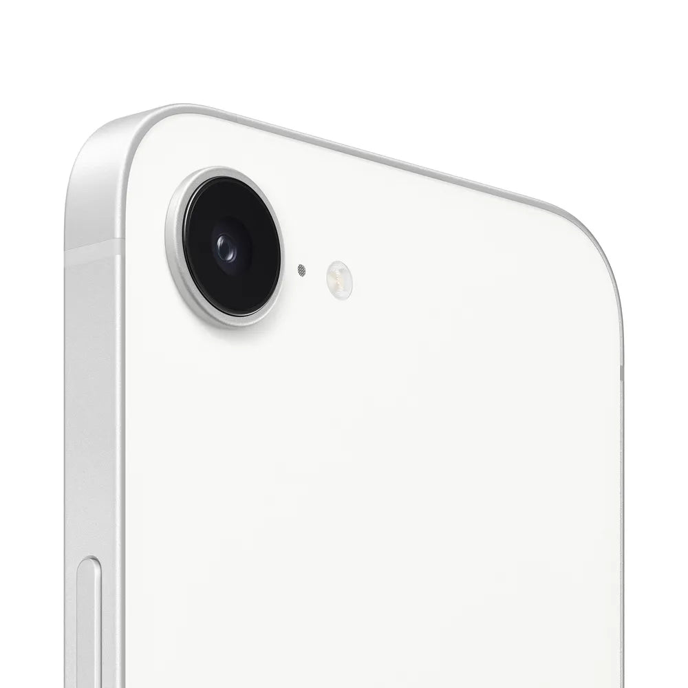 iPhone 16e semi nuevo color blanco, vista camara trasera – Nixblix Peru #Color_Blanco