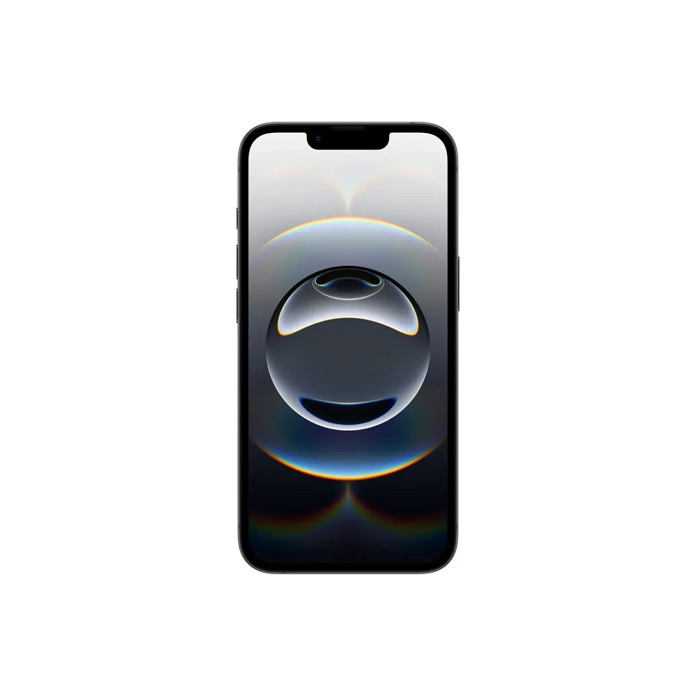 iPhone 16e semi nuevo color negro, vista pantalla frontal – Nixblix Peru #Color_Negro